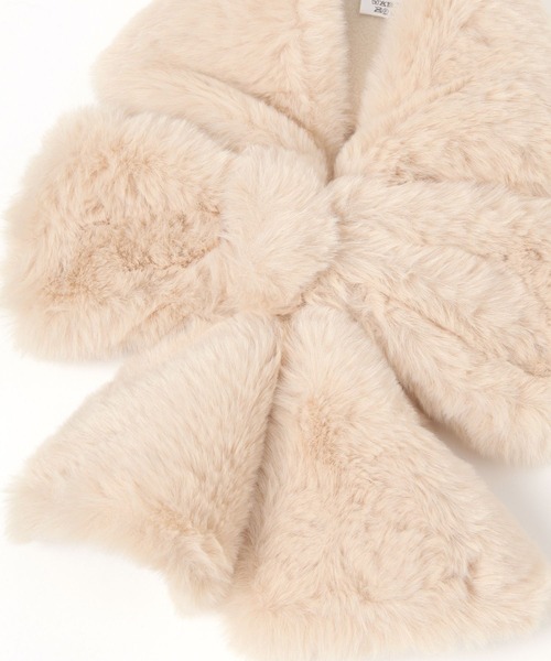 FOUND GOOD（ファウンドグッド）の「リボンマフラー（マフラー・レディース・ベージュ/ブラック・FREE）」の11枚目の写真