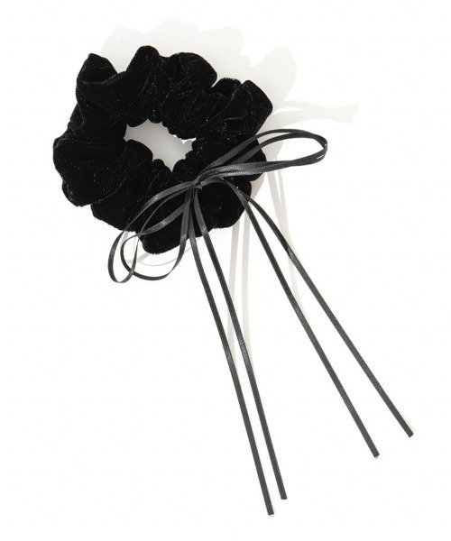 flower（フラワー）の「トゥインクルベロアシュシュ（シュシュ・レディース・ブラック/レッド・FREE）」の5枚目の写真