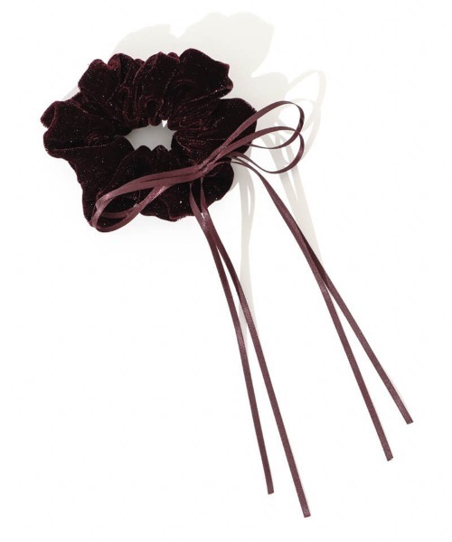 flower（フラワー）の「トゥインクルベロアシュシュ（シュシュ・レディース・ブラック/レッド・FREE）」の9枚目の写真