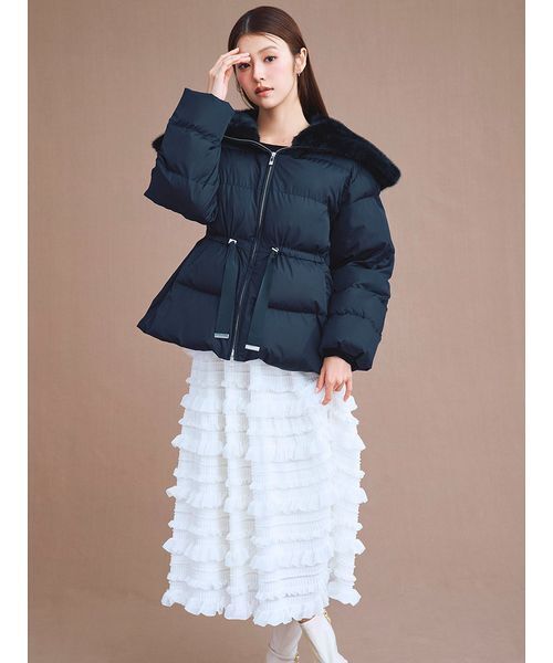 CELFORD（セルフォード）の「ファー襟付きキルティングショートコート