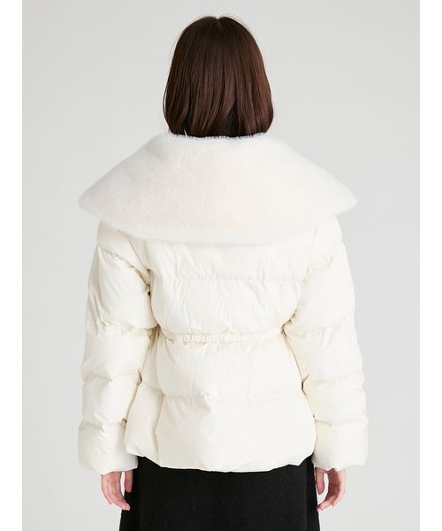 CELFORD ファー付きジャケット 36 CELFORD ダウンコート ダウンジャケット ファー襟付きキルティング