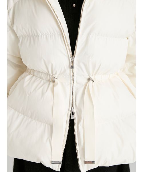 CELFORD（セルフォード）の「ファー襟付きキルティングショートコート（ダウンジャケット/コート・レディース・アイボリー/ブラック・36/38）」の13枚目の写真