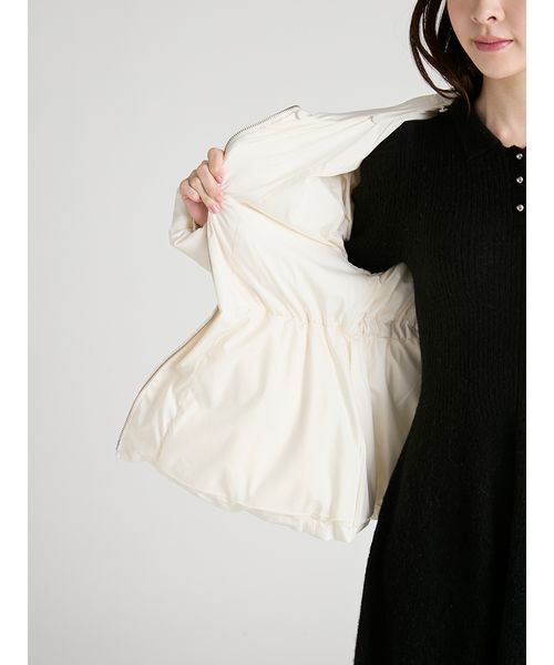 CELFORD（セルフォード）の「ファー襟付きキルティングショートコート（ダウンジャケット/コート・レディース・アイボリー/ブラック・36/38）」の14枚目の写真