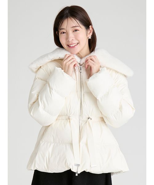 CELFORD（セルフォード）の「ファー襟付きキルティングショートコート