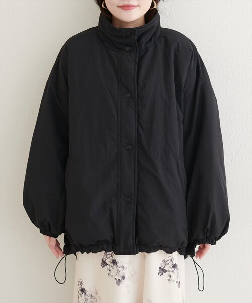 natural couture（ナチュラルクチュール）の「ナイロンワッシャーリバーシコート（ダウンジャケット/コート・レディース・ブラック/アイボリー/グリーン/ベージュ・FREE）」の21枚目の写真