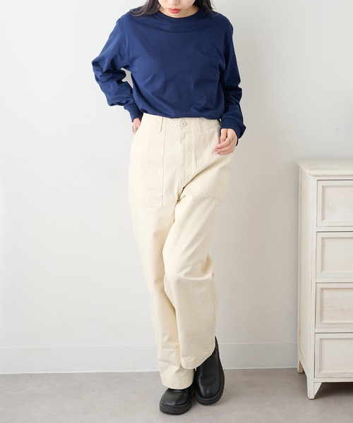 JERZEES（ジャージーズ）の「【JERZEES】5.4 oz. DRI-POWER 50/50 Long-Sleeve T-Shirt 長袖Tシャツ 無地  ロンT 29LSR UNTR（Tシャツ/カットソー・メンズ・ブラック/グレー/チャコールグレー/アッシュ/ネイビー/ホワイト・S/M/L/XL）」の15枚目の写真