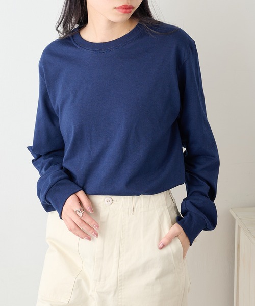 JERZEES（ジャージーズ）の「【JERZEES】5.4 oz. DRI-POWER 50/50 Long-Sleeve T-Shirt 長袖Tシャツ 無地  ロンT 29LSR UNTR（Tシャツ/カットソー・メンズ・ブラック/グレー/チャコールグレー/アッシュ/ネイビー/ホワイト・S/M/L/XL）」の20枚目の写真