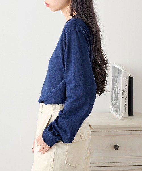 JERZEES（ジャージーズ）の「【JERZEES】5.4 oz. DRI-POWER 50/50 Long-Sleeve T-Shirt 長袖Tシャツ 無地  ロンT 29LSR UNTR（Tシャツ/カットソー・メンズ・ブラック/グレー/チャコールグレー/アッシュ/ネイビー/ホワイト・S/M/L/XL）」の18枚目の写真