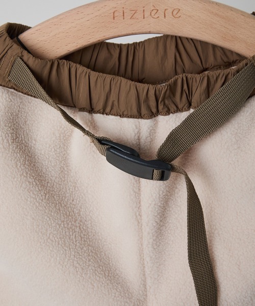 riziere（リジェール）の「バイカラーフリースパンツ（その他パンツ・キッズ・アイボリー/ネイビー・150/140/130/120/110/100/90）」の10枚目の写真