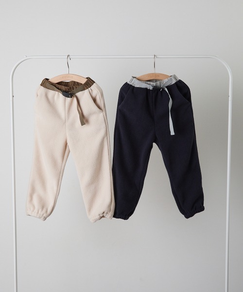 riziere（リジェール）の「バイカラーフリースパンツ（その他パンツ・キッズ・アイボリー/ネイビー・150/140/130/120/110/100/90）」の14枚目の写真