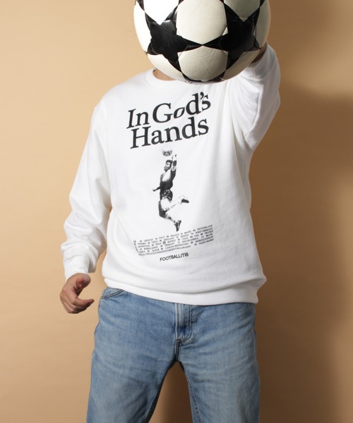 LIBERTY CITY（リバティシティ）の「【LIBERTY CITY/リバティーシティ】 [IN GOD'S HANDS] ライト・スウェット・クルーネック（スウェット・メンズ・グリーン/ブルー/ホワイト・2/4/3）」の13枚目の写真