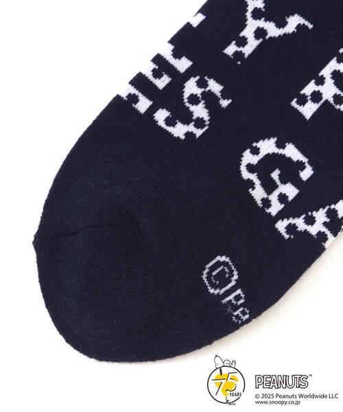 PEARLY GATES（パーリーゲイツ）の「【PEARLY GATES】【SNOOPY】ミドルソックス (LADIES)（ソックス/靴下・レディース・ホワイト/ネイビー・FREE）」の5枚目の写真