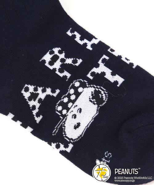PEARLY GATES（パーリーゲイツ）の「【PEARLY GATES】【SNOOPY】ミドルソックス (LADIES)（ソックス/靴下・レディース・ホワイト/ネイビー・FREE）」の6枚目の写真