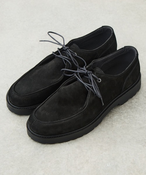 UNITED TOKYO（ユナイテッドトウキョウ）の「Vibram  3HOLE NUBUCK LEATHER BOOTS（ブーツ・メンズ・ブラック/ブラウン・3/2/1）」の2枚目の写真