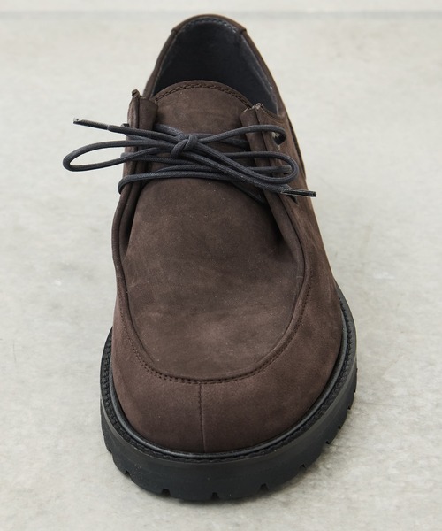 UNITED TOKYO（ユナイテッドトウキョウ）の「Vibram  3HOLE NUBUCK LEATHER BOOTS（ブーツ・メンズ・ブラック/ブラウン・3/2/1）」の3枚目の写真