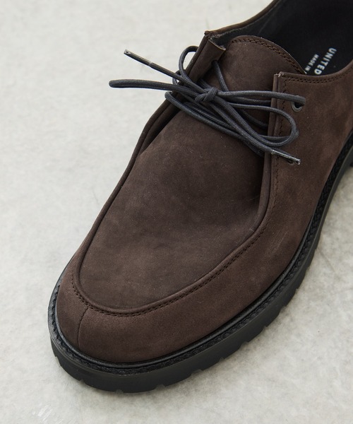 UNITED TOKYO（ユナイテッドトウキョウ）の「Vibram  3HOLE NUBUCK LEATHER BOOTS（ブーツ・メンズ・ブラック/ブラウン・3/2/1）」の8枚目の写真