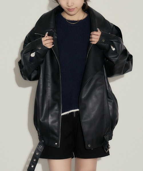 セール】ダブルライダースジャケット（ブルゾン）｜H.TOKYO（エイチ