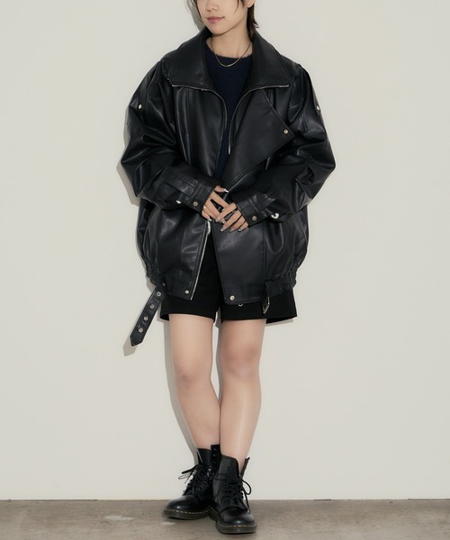 セール】ダブルライダースジャケット（ブルゾン）｜H.TOKYO（エイチ