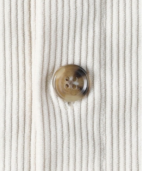 Right-on（ライトオン）の「【Refurbish】カットコール CPO シャツジャケット (セットアップ対応 / コーデュロイ / オーバーサイズ / ユニセックス)（ミリタリージャケット・メンズ・ブラック/ブラウン/オフホワイト・M/L/XL）」の7枚目の写真