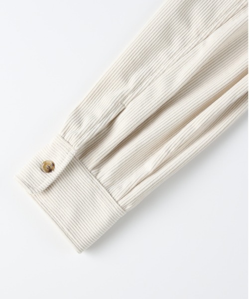 Right-on（ライトオン）の「【Refurbish】カットコール CPO シャツジャケット (セットアップ対応 / コーデュロイ / オーバーサイズ / ユニセックス)（ミリタリージャケット・メンズ・ブラック/ブラウン/オフホワイト・M/L/XL）」の8枚目の写真