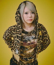 GALFY（ガルフィー）の「【GALFY】フユGAL 豹パーカー（パーカー）」