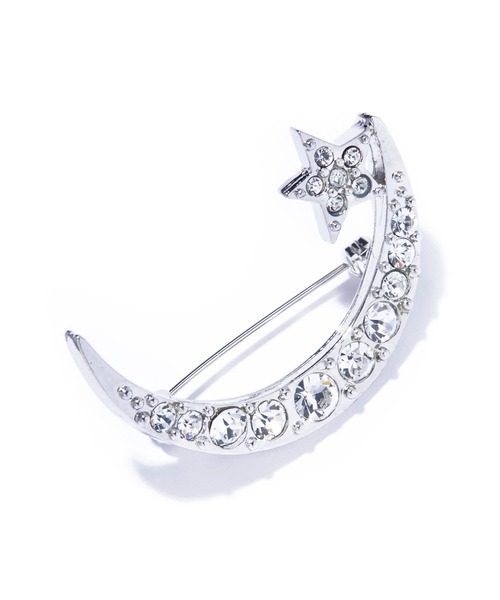 IRIS47(イリスフォーセブン)の「【IRIS 47】 moonlit star brooch/ムーンリット スター ブローチ(ブローチ/コサージュ・レディース・シルバー・FREE)」の3枚目の写真