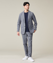 ABAHOUSE GRAY | 【上下2点SET/WEB限定】ヘリンボーン ジャガード ニットセットアップ / スーツ(セットアップ)