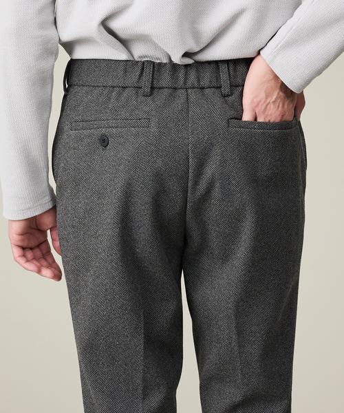 ABAHOUSE GRAY(アバハウスグレイ)の「【上下2点SET/WEB限定】ヘリンボーン ジャガード ニットセットアップ / スーツ(セットアップ・メンズ・ブルー/チャコールグレー/ブラック・44/46/48/50)」の21枚目の写真