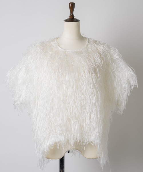 Fluffy T-shirt blouse　フラッフィーTシャツブラウス　yae Fluffy T-shirt blouse／フラッフィーTシャツブラウス（シャツ
