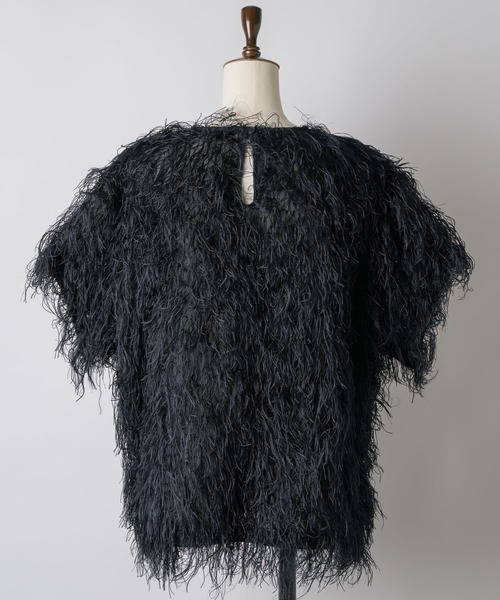 yae(ヤエ)の「Fluffy T-shirt blouse/フラッフィーTシャツブラウス(シャツ/ブラウス・レディース・ホワイト/ブラック・FREE)」の22枚目の写真