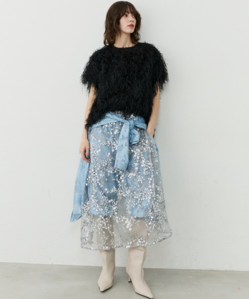 yae(ヤエ)の「Fluffy T-shirt blouse/フラッフィーTシャツブラウス(シャツ/ブラウス・レディース・ホワイト/ブラック・FREE)」の16枚目の写真