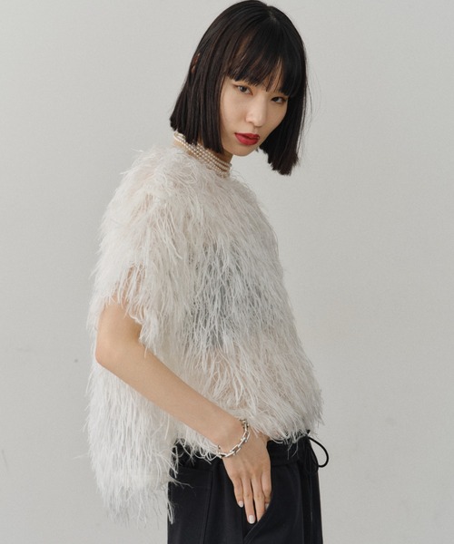 Fluffy T-shirt blouse／フラッフィーTシャツブラウス（シャツ