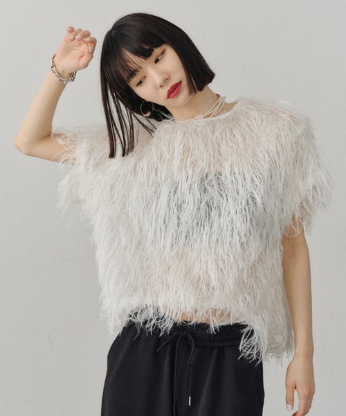 Fluffy T-shirt blouse／フラッフィーTシャツブラウス（シャツ