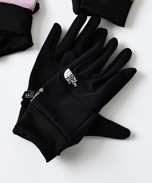 THE NORTH FACE(ザノースフェイス)の「THE NORTH FACE/ノースフェイス ウインドストッパーイーチップグローブ(手袋・メンズ・ブラック/ピンク系その他/ブラウン系その他・LARGE)」の2枚目の写真