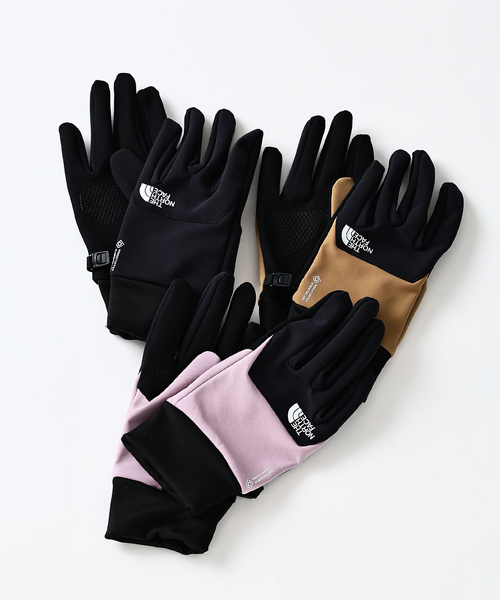 THE NORTH FACE(ザノースフェイス)の「THE NORTH FACE/ノースフェイス ウインドストッパーイーチップグローブ(手袋・メンズ・ブラック/ピンク系その他/ブラウン系その他・LARGE)」の4枚目の写真