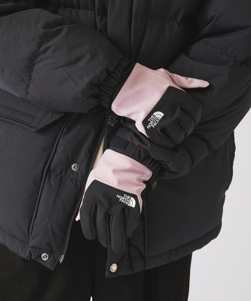 THE NORTH FACE(ザノースフェイス)の「THE NORTH FACE/ノースフェイス ウインドストッパーイーチップグローブ(手袋・メンズ・ブラック/ピンク系その他/ブラウン系その他・LARGE)」の5枚目の写真