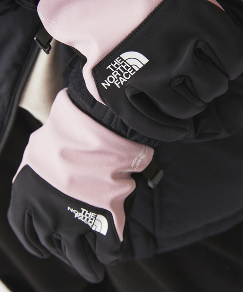 THE NORTH FACE(ザノースフェイス)の「THE NORTH FACE/ノースフェイス ウインドストッパーイーチップグローブ(手袋・メンズ・ブラック/ピンク系その他/ブラウン系その他・LARGE)」の6枚目の写真