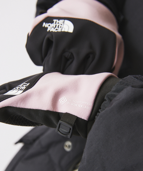 THE NORTH FACE(ザノースフェイス)の「THE NORTH FACE/ノースフェイス ウインドストッパーイーチップグローブ(手袋・メンズ・ブラック/ピンク系その他/ブラウン系その他・LARGE)」の7枚目の写真