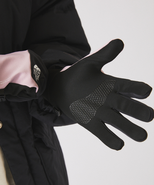 THE NORTH FACE(ザノースフェイス)の「THE NORTH FACE/ノースフェイス ウインドストッパーイーチップグローブ(手袋・メンズ・ブラック/ピンク系その他/ブラウン系その他・LARGE)」の8枚目の写真