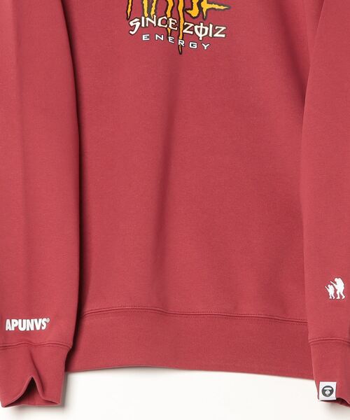 AAPE BY A BATHING APE（エーエイプバイアベイシングエイプ）の「AAPE BASIC CREW NECK SWEAT（スウェット・メンズ・レッド系その他5・LARGE/SMALL/MEDIUM）」の6枚目の写真