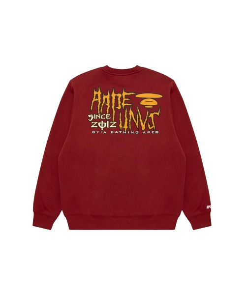 AAPE BY A BATHING APE（エーエイプバイアベイシングエイプ）の「AAPE BASIC CREW NECK SWEAT（スウェット・メンズ・レッド系その他5・LARGE/SMALL/MEDIUM）」の2枚目の写真