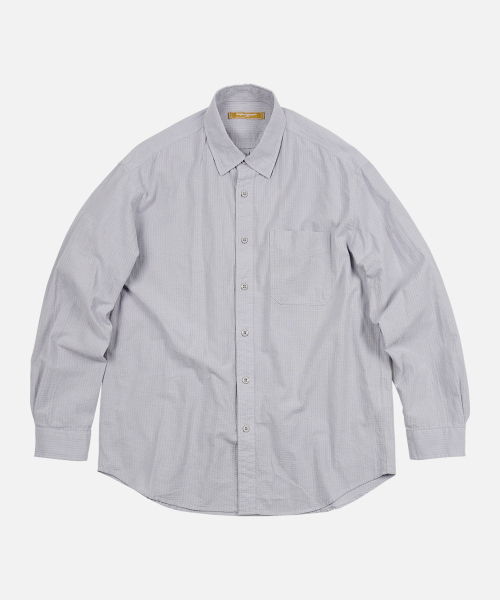 FRIZMWORKS(フリズムワークス)の「OG DOBBY WEAVE SEERSUCKER SHIRT _ GRAY(シャツ/ブラウス・メンズ・その他・X-LARGE/SMALL/MEDIUM/LARGE)」の1枚目の写真