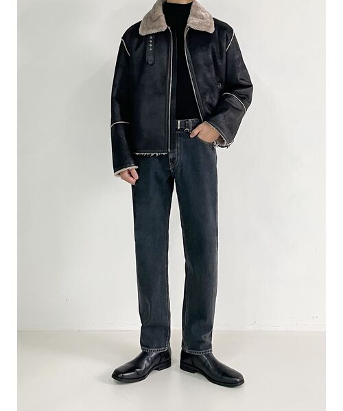 MUSINSA STANDARD（ムシンサスタンダード）の「[プレミアム] カシミヤ100 タートルネックニット [ブラック]（ニット/セーター・メンズ・その他・SMALL/MEDIUM/LARGE/X-LARGE/XX-LARGE）」の11枚目の写真
