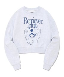 Retriever Club | LAUGHING RETRIEVER CROP CREWNECK [BLUE](スウェット)