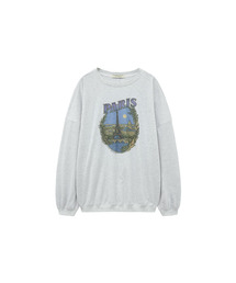 SITP5232 PARIS ガオリコンフォートTシャツ_ホワイトメランジ