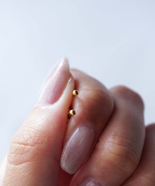CERCA(チェルカ)の「saran jewelry/極小 シンプル ボールピアス/アレルギー対応(ピアス(両耳用)・レディース・ゴールド/シルバー・FREE)」の5枚目の写真