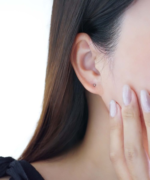 CERCA(チェルカ)の「saran jewelry/極小 シンプル ボールピアス/アレルギー対応(ピアス(両耳用)・レディース・ゴールド/シルバー・FREE)」の8枚目の写真