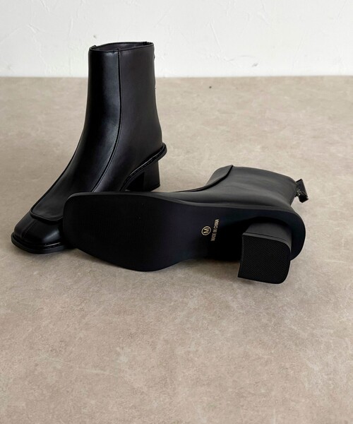 fredy emue（フレディエミュ）の「スクエアトゥブーツ（ブーツ・レディース・ブラック・M/L）」の8枚目の写真