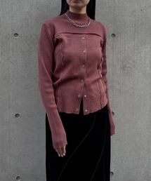 【&g'aime 】レイヤードライクニット Layered Style Knit