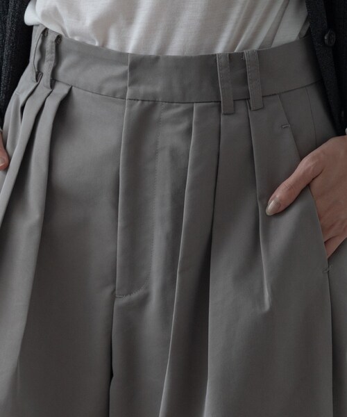 GALLEST（ギャレスト）の「チノシャンプレータックパンツ（その他パンツ・レディース・チャコールグレー/ベージュ・36/38/40）」の12枚目の写真